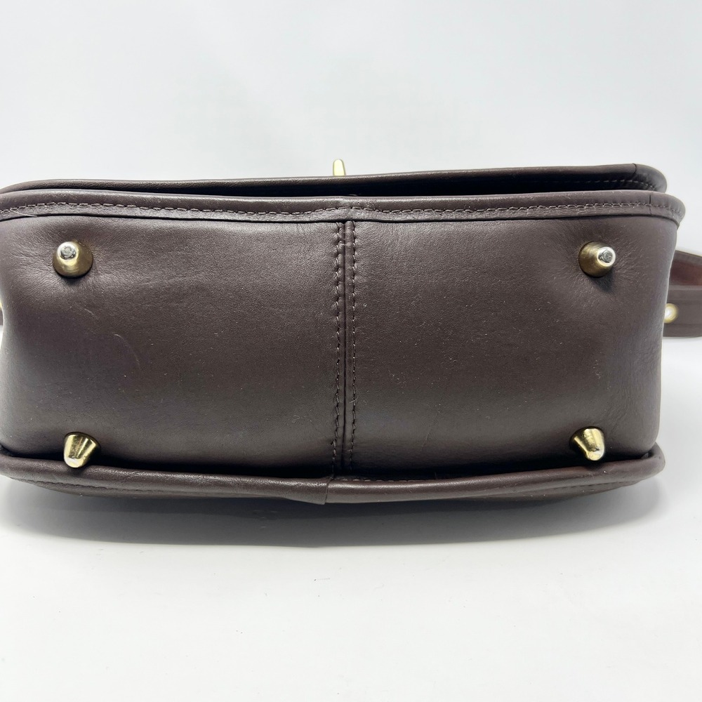 Coach Stewardess Bag Crossbody 9525 Dark Brown Leather Made In USA Vintage - Picture 4 of 13